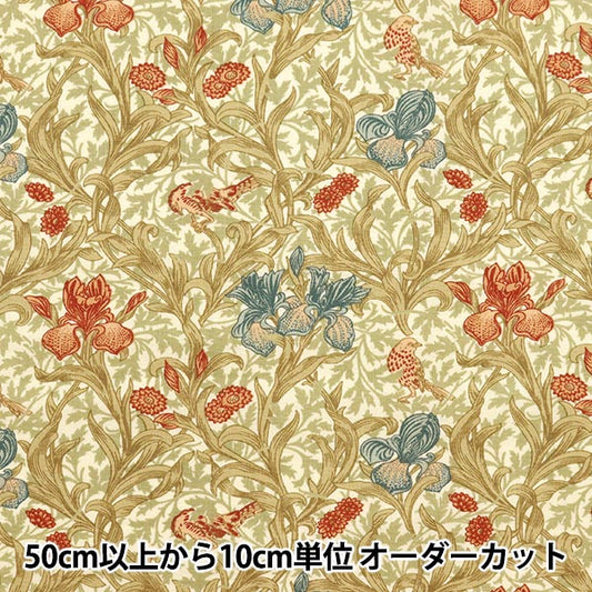 [From quantity 5] Fabric "Moda Best of Morris Best of Morris Sheeting Iris cream 8360-11]