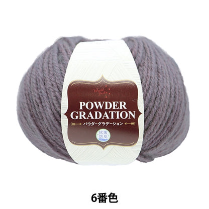 Fall and winterYarn "Antibacterial powder gradation 6th color ice blue" WORLD FESTA World Festa