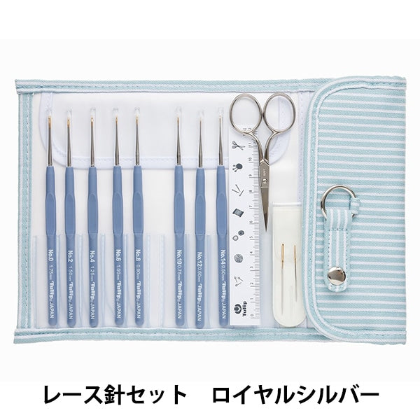 Knitting Needles "Etimo (Etimo) Cushion gripCrochet Hooks for LacingSet royal silver TLS-001] TULIP tulip