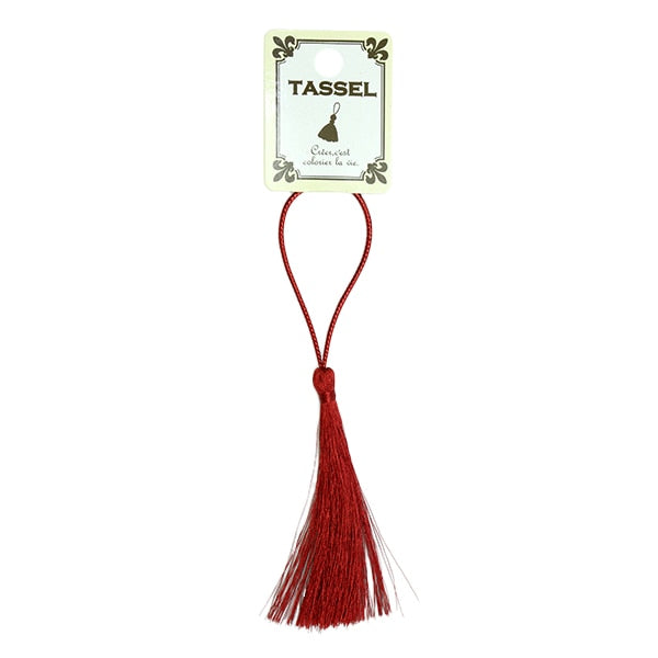 Piezas de artesanía "Tassel japonés alrededor de 7,6 cm Rojo KY-7-16-28C"