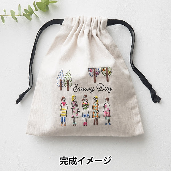 Bordado "100 Neosan Mini Drawstring Kit Namiki Kazue Nakajima 542109" Lecien Lecien Cosmo Cosmo