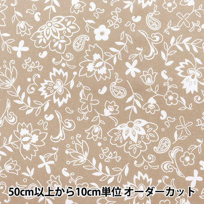 [来自数量5] 织物 『板材织物打印花X Paisley Beige 358-6A]