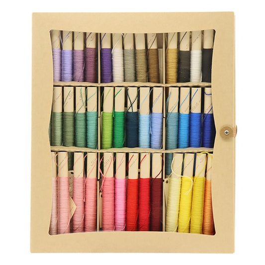 Embroidery yarn "Sowae single color 45 paper box set 2422800" FUJIX Fujix