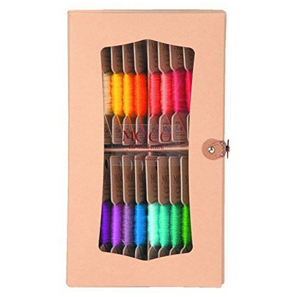 Hilo de bordado "Moco Paper Box Set C (monocromo 20 colores) 1297900" Fujix Fujix