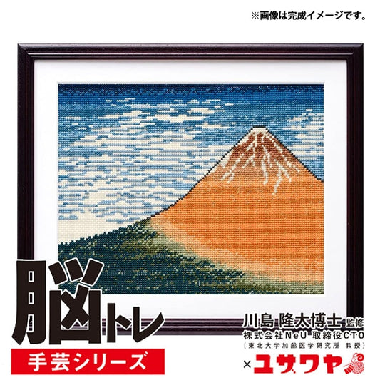 Embroidery kit "brain training handicraft cross stitch Hokusai picture Kaihua sunny YN-23"