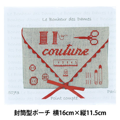 ImportEmbroidery kit "Le Bonheur des Dames (Le Vonour Dum) Envelope Pouch Sewing 5073"
