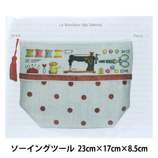 ImportEmbroidery kit "Le Bonheur des DAMES (Le Vonour Dum) Pouch Sewing Tool F9040"