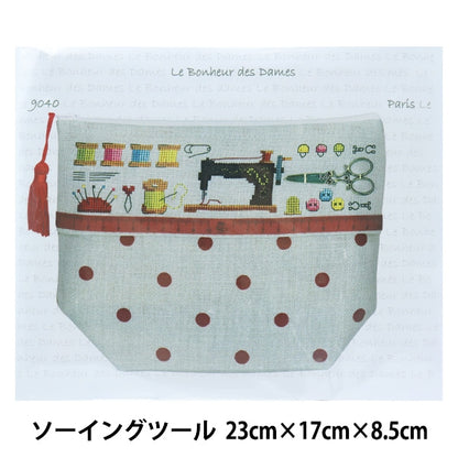 ImportEmbroidery kit "Le Bonheur des DAMES (Le Vonour Dum) Pouch Sewing Tool F9040"