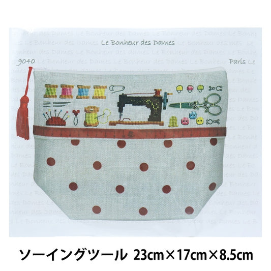 ImportEmbroidery kit "Le Bonheur des DAMES (Le Vonour Dum) Pouch Sewing Tool F9040"