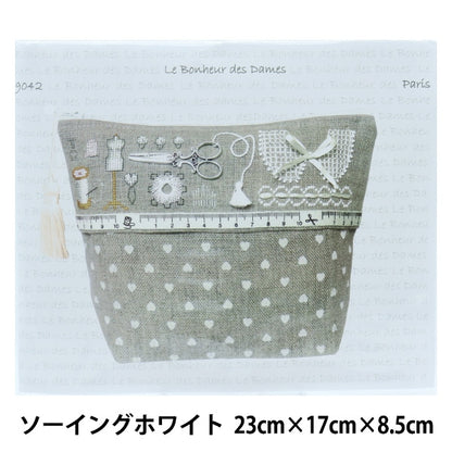 ImportEmbroidery kit "Le Bonheur des Dames Pouch Sewing White 9042"