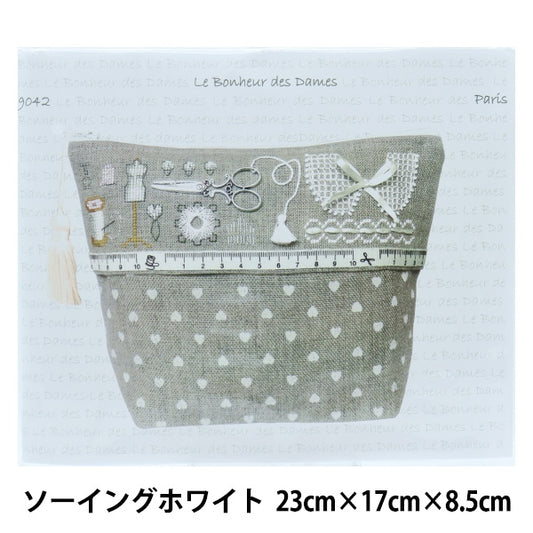 ImportEmbroidery kit "Le Bonheur des Dames Pouch Sewing White 9042"