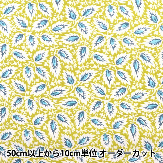 [From quantity 5] Fabric "Souleiado SoleAdo Vintage Feel Feelfeuillone Yellow SLFCV-98A"