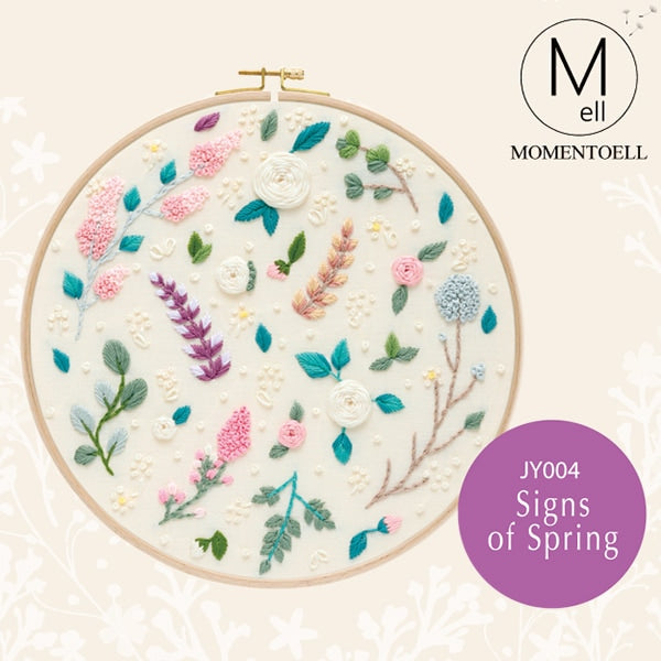 刺しゅうキット 『Momentoell 刺繍キット Signs of Spring JY004』 DMC ディーエムシー