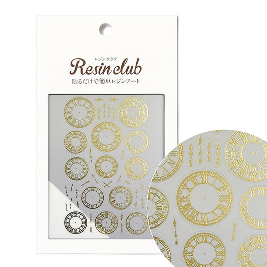 Resin material "Clock dial Gold RC-CLF-202" resin club