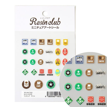 Resin material "Miniature label seal RC-MNT-001" resin club