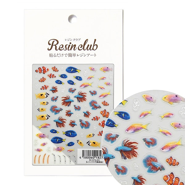 Materiale in resina "Fish tropicale a doppia faccia RC-NTG-201" Resin Club