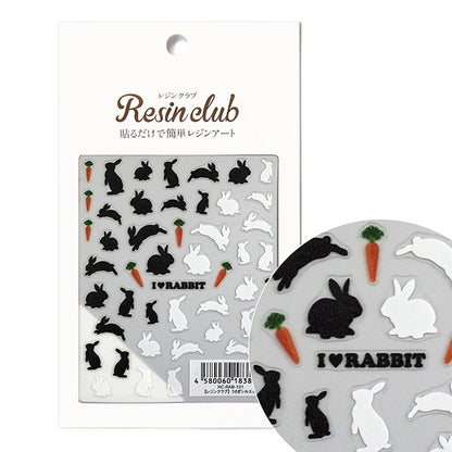 Material de resina "Rabbit Silhouette RC-RAB-101" Club de resina