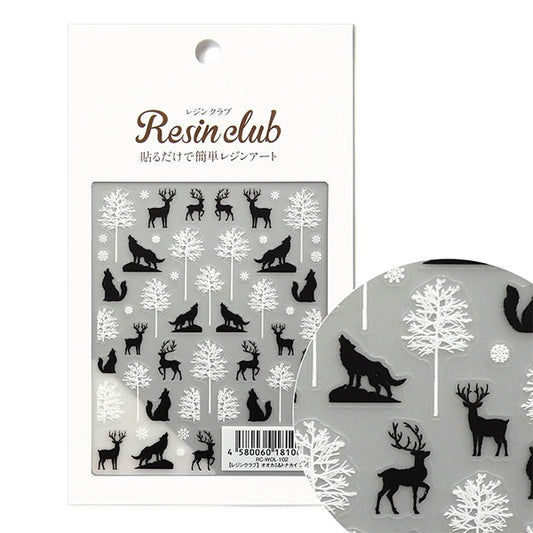 Material de resina "Wolf & Reindeer Black RC-Wol-102" Resin Club