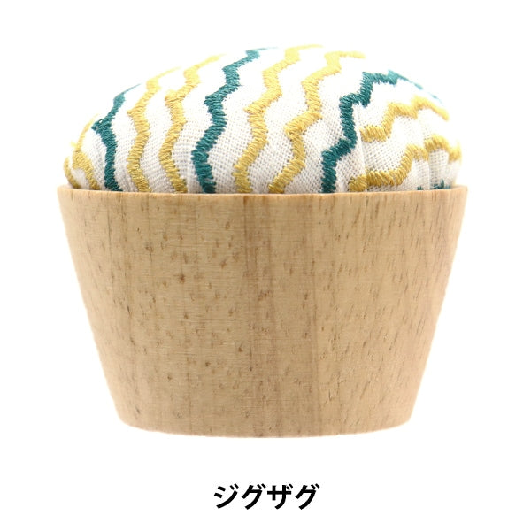 Almohadilla para alfileres "Camión de madera rosa zigzag jy-5-1"