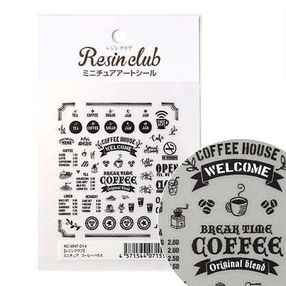 Resin Material "Miniature Coffee House RC-MNT-014" Club de résine