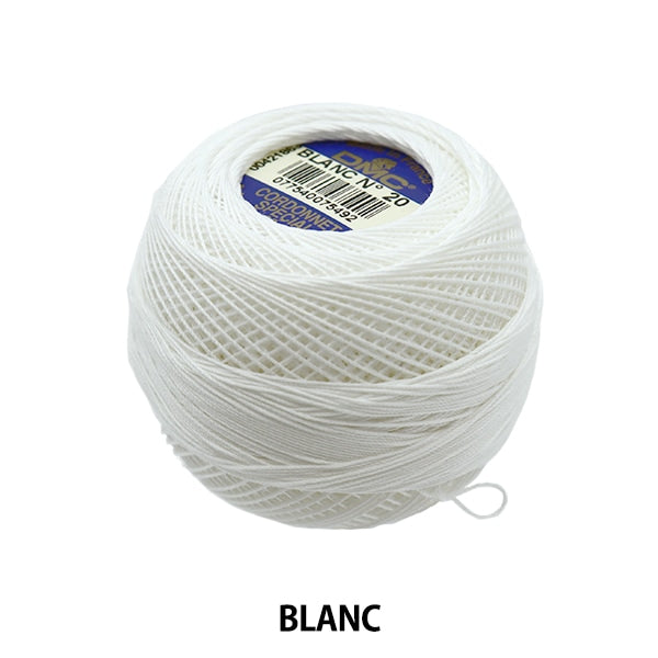 레이스 실 "Cordone Special#20G Blanc"DMC DIEMENTEA