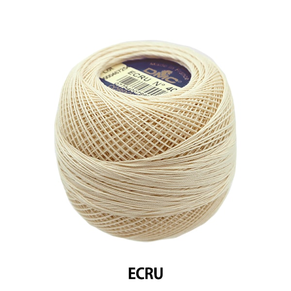 레이스 실 "Cordone Special #40 20G ECRU"DMC Dewems