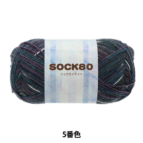 Fall and winterYarn "SOCK80 (Sock AT) 5th color" SKIYARN Ski Yarn