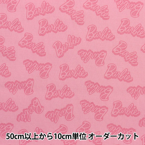 [Aus Menge 5] Stoff "USA Cotton Barbie Words Pink C9733-Pink"