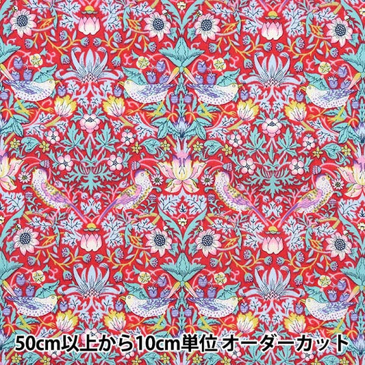 [De la quantité 5] tissu "Liberty Liberty Print Tanalone Strawberry Seaf 3635061-Re" Liberty Japan Liberty Japan