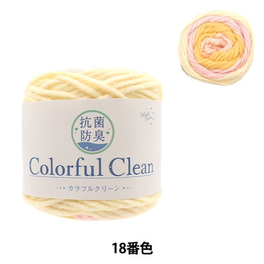 Yarn "Antibacterial Colorful Clean 18th color" WORLD FESTA World Festa