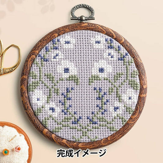 刺繡套件“交叉針奇套件和植物野生玫瑰7558” Olympus