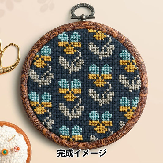 刺繡套件“交叉針奇套件和植物褲7560” Olympus