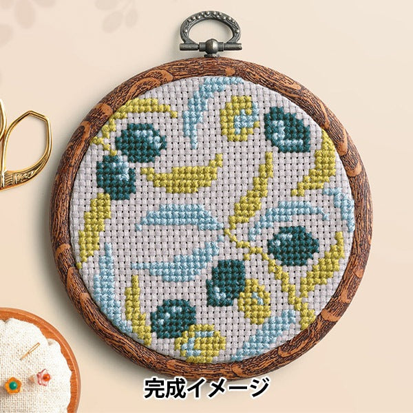 Embroidery kit "Cross Stitch Kit & Botanical Olive 7563" Olympus