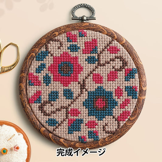 طقم تطريز "Cross Stitch Kit & Botanical Clematis 7564" Olympus