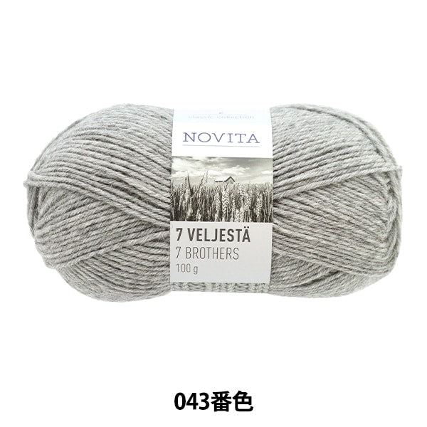 Autunno e invernoFilato "7Brothers 043 Color Medium Grey "Novita Novita