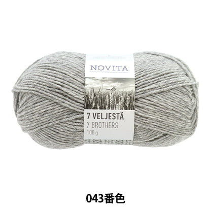 Autunno e invernoFilato "7Brothers 043 Color Medium Grey "Novita Novita