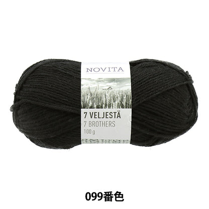 가을과 겨울털실 "7brothers 099 번호 Kuro"Novita Novita