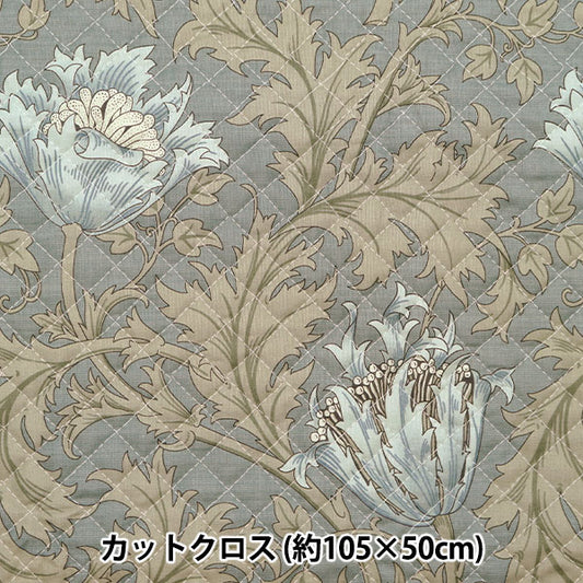 Ткань "Лучший из Morris Best of Best of Morris Quilt Cut Cross Приблизительно 105 см x 50 см анемон Grige C-Q8217-34"