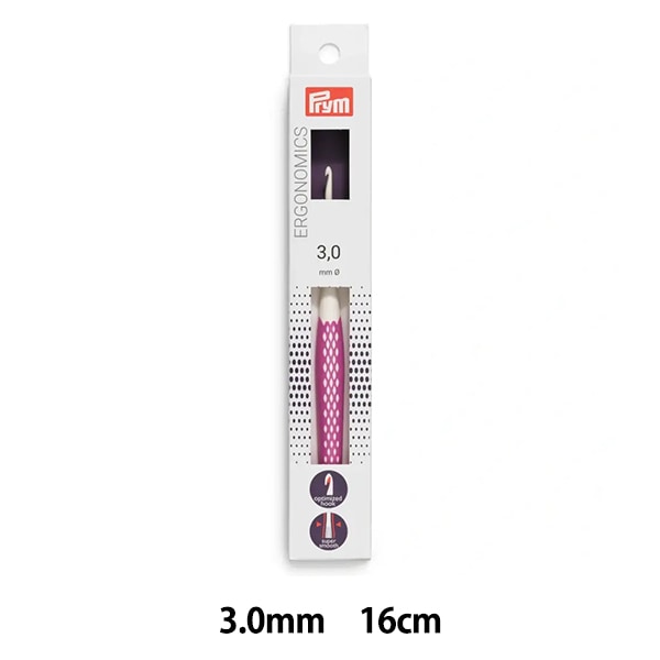 Knitting Needles "Ergonomics Crochet Hooks 16cm pink 3.0mm "prim