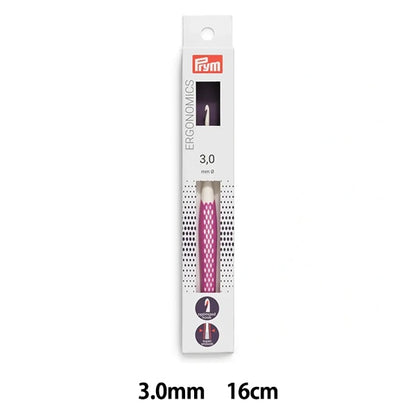 Knitting Needles "Ergonomics Crochet Hooks 16cm pink 3.0mm "prim