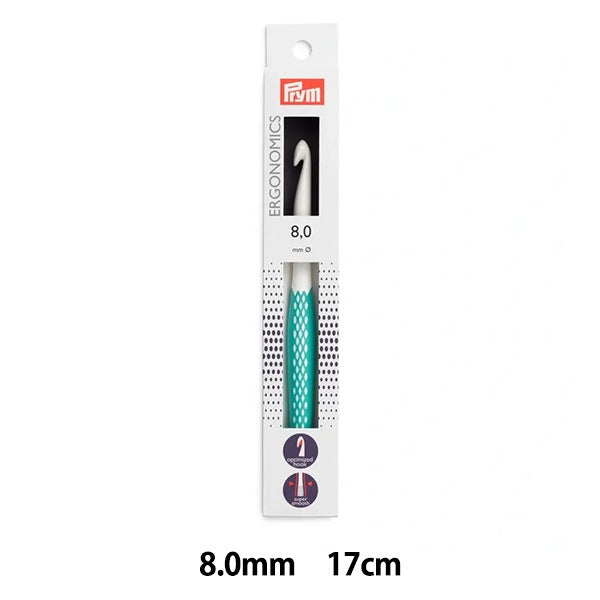 Aiguilles à tricoter "Ergonomie aiguilles à crochet 17 cm Mint 8,0 mm" Coussin