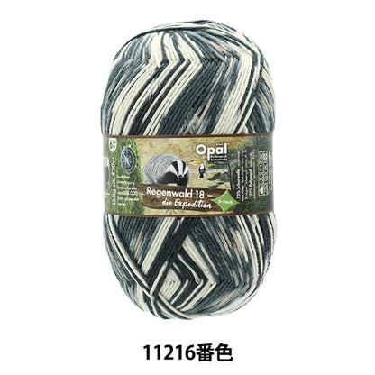 خيوط الجورب خيوط الغزل "Regenwald 18 6ply 11216th color" أوبال أوبال