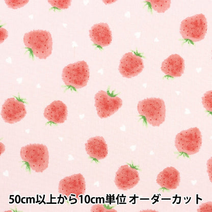 [From quantity 5] Fabric 『Oxford Strawberry pink COCA-STAWB22B]