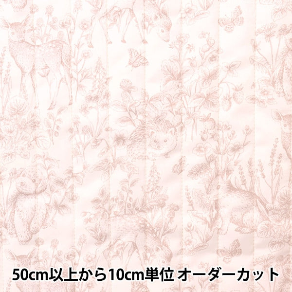 [From quantity 5] Fabric "Cotton Saten Quilt Nerori Rose Garden Pink NRF-01Q-P"