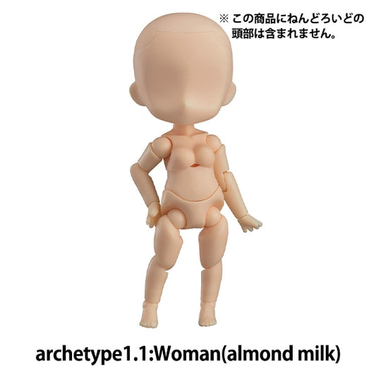 Muñeca en sí "nendoroid doru arquetype1.1: mujer (leche de almendras)" Buena sonrisa compañía buena sonrisa compañía