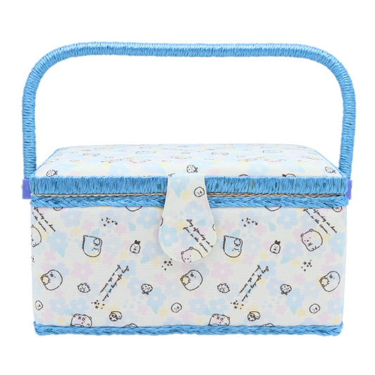 صندوق الخياطة "Sumikko Gurashi Sewing Box أزرق فاتح 20008-02" صوف خام HARAWOOOL