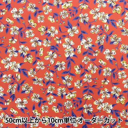 [From quantity 5] Fabric "Liberty Fabric Recycled Nylon Lip Stop Peach Blossom 20-12201106ZR" Liberty Japan