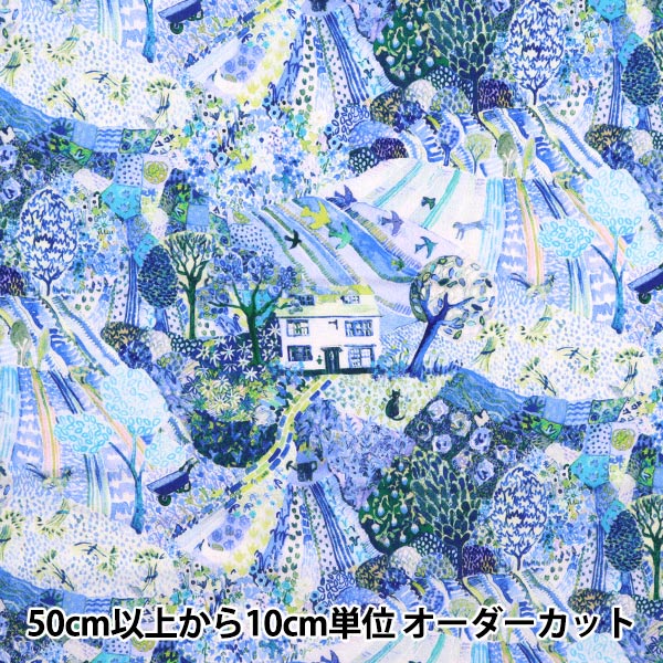 [À partir du 5] tissu "Liberty tissu tanalone Royal Oak House 3637281-ye" Liberty Japan Liberty Japan