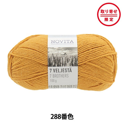 Fall and winterYarn "7brothers 288th color spike" novita Novita