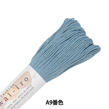 Filo da ricamo "Sashiko Awai-Iro A9 Color Smokey Blue" Olimpus Olim Pass